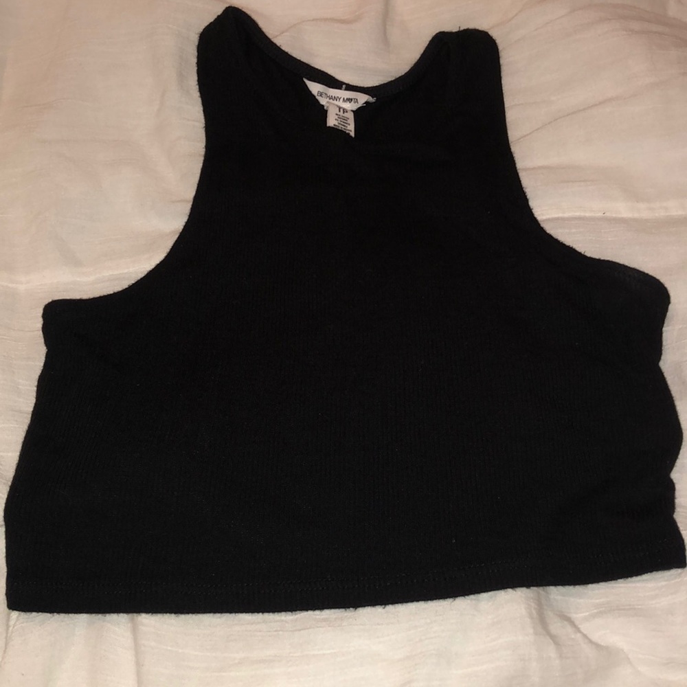 Aeropostale black muscle tee crop top size xsmall